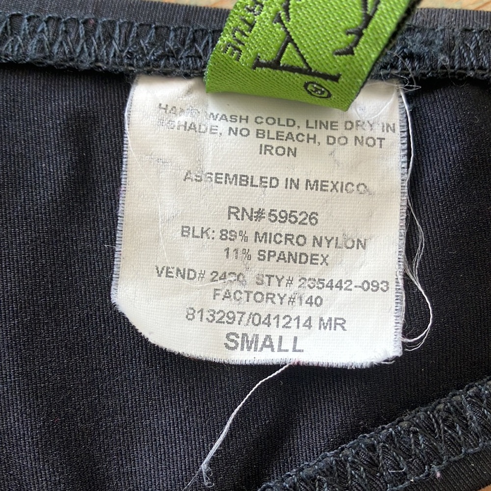 BECCA By Rebecca Virtue Black & Brass Adjustable Straps Bikini Top‎ Sz S- EUC - Picture 7 of 7